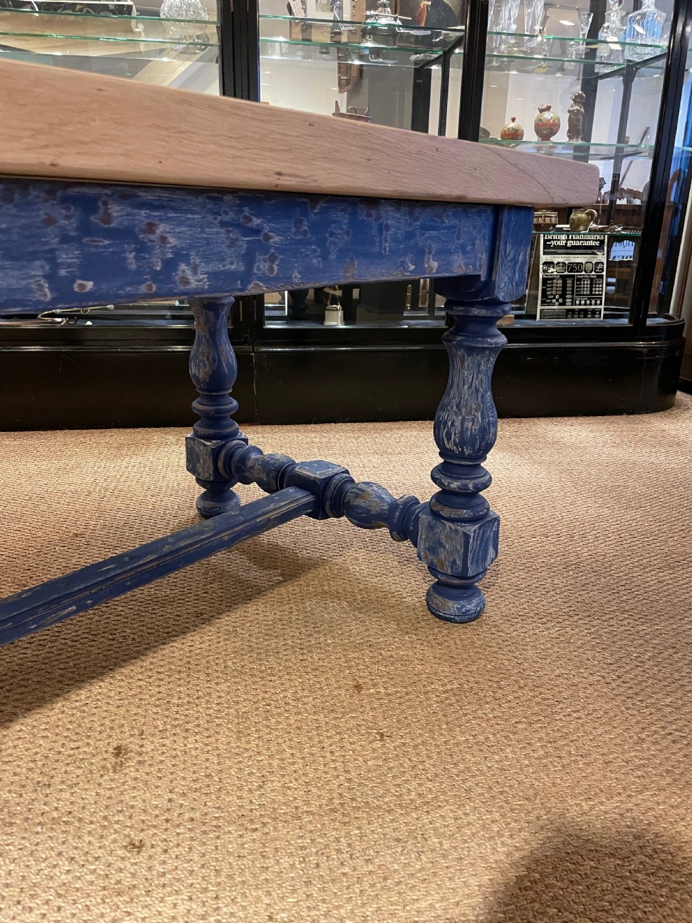 Oak refectory table  View III