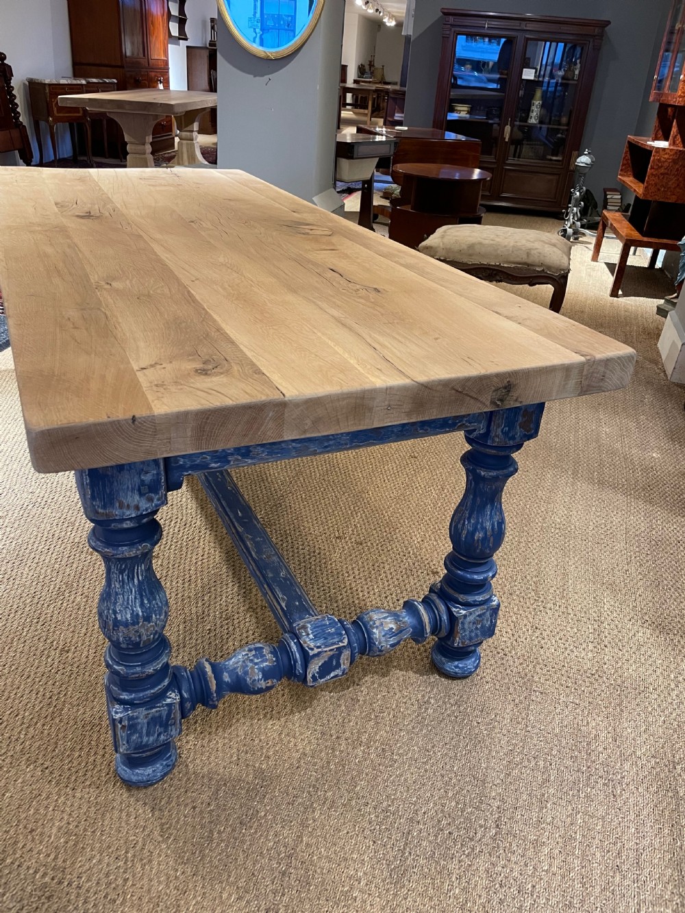 Oak refectory table  View VI