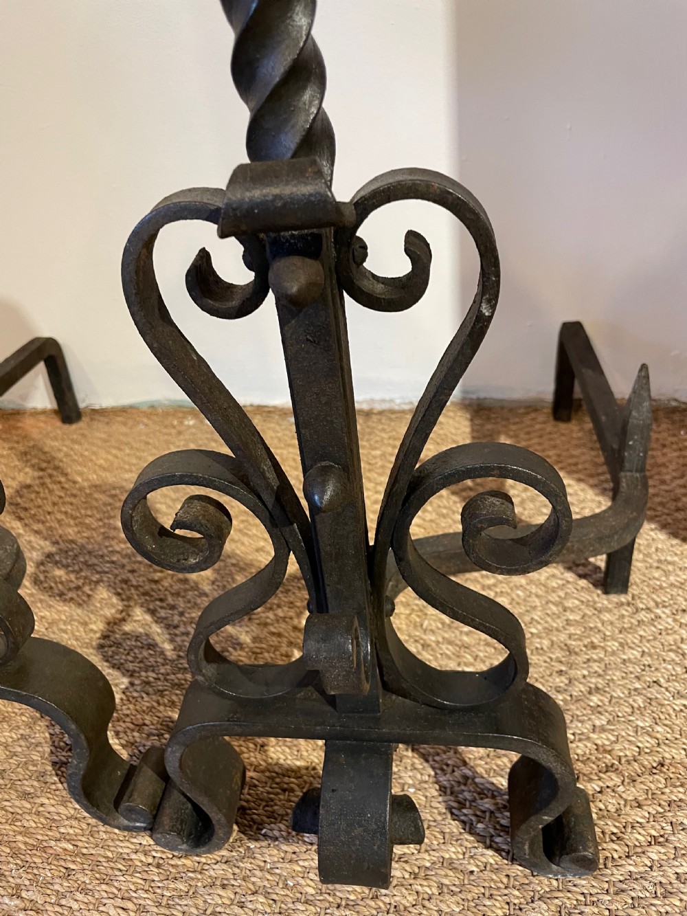 Pair of fire dogs / andirons  View V