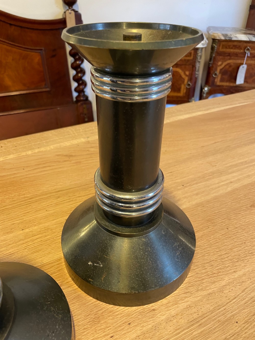 Pair of Art Deco candlesticks  View III