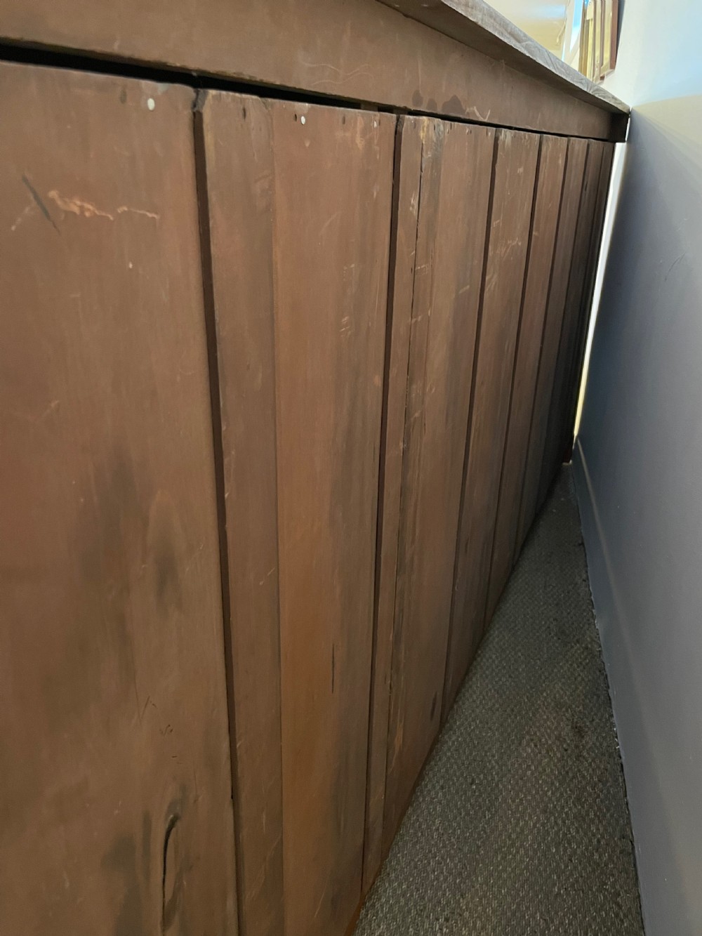 Large Edwardian breakfront bookcase 9ft  View IX
