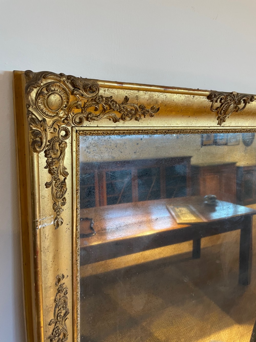 19th century gilt mirror  View II