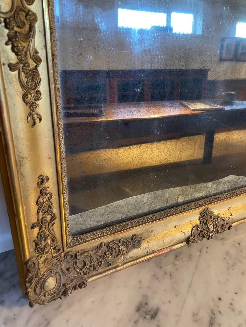 19th century gilt mirror  View III