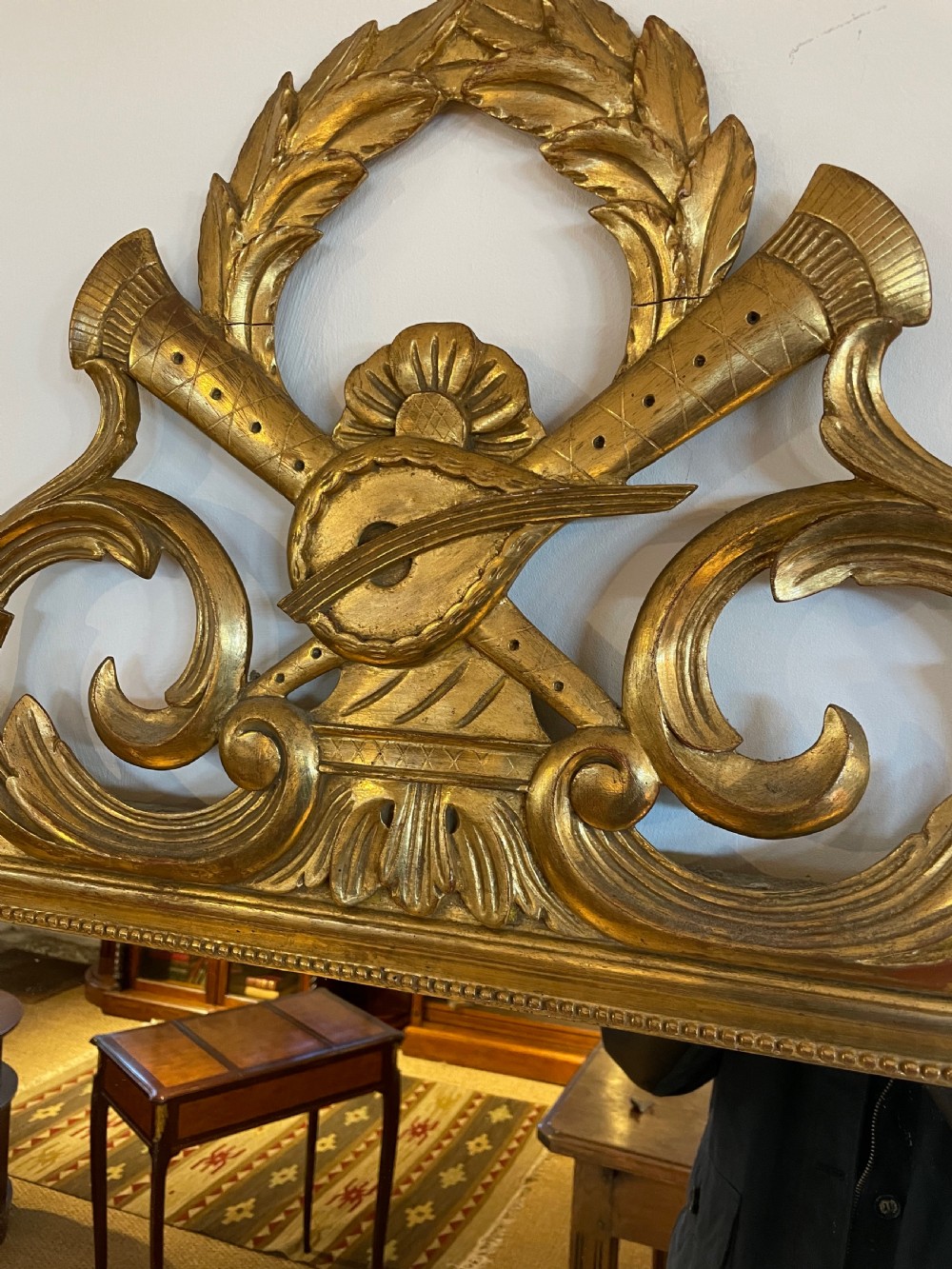 1930’s gilt wood mirror  View V