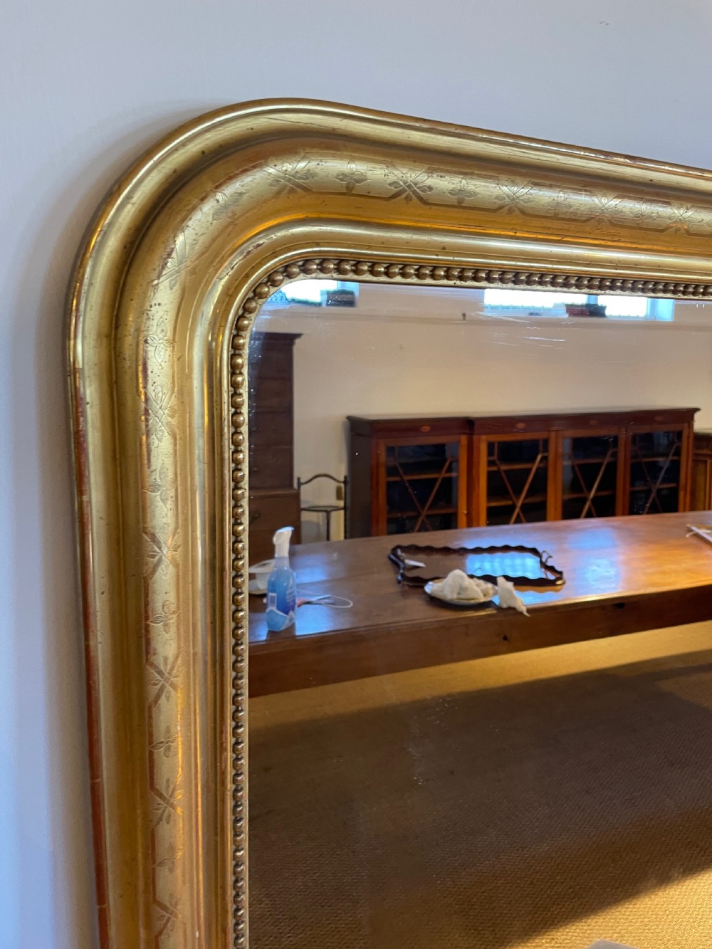 Antique gilt mirror 29x39inches  View VII