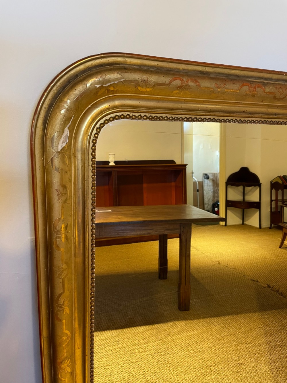 Antique gilt mirror 38x54  View IV