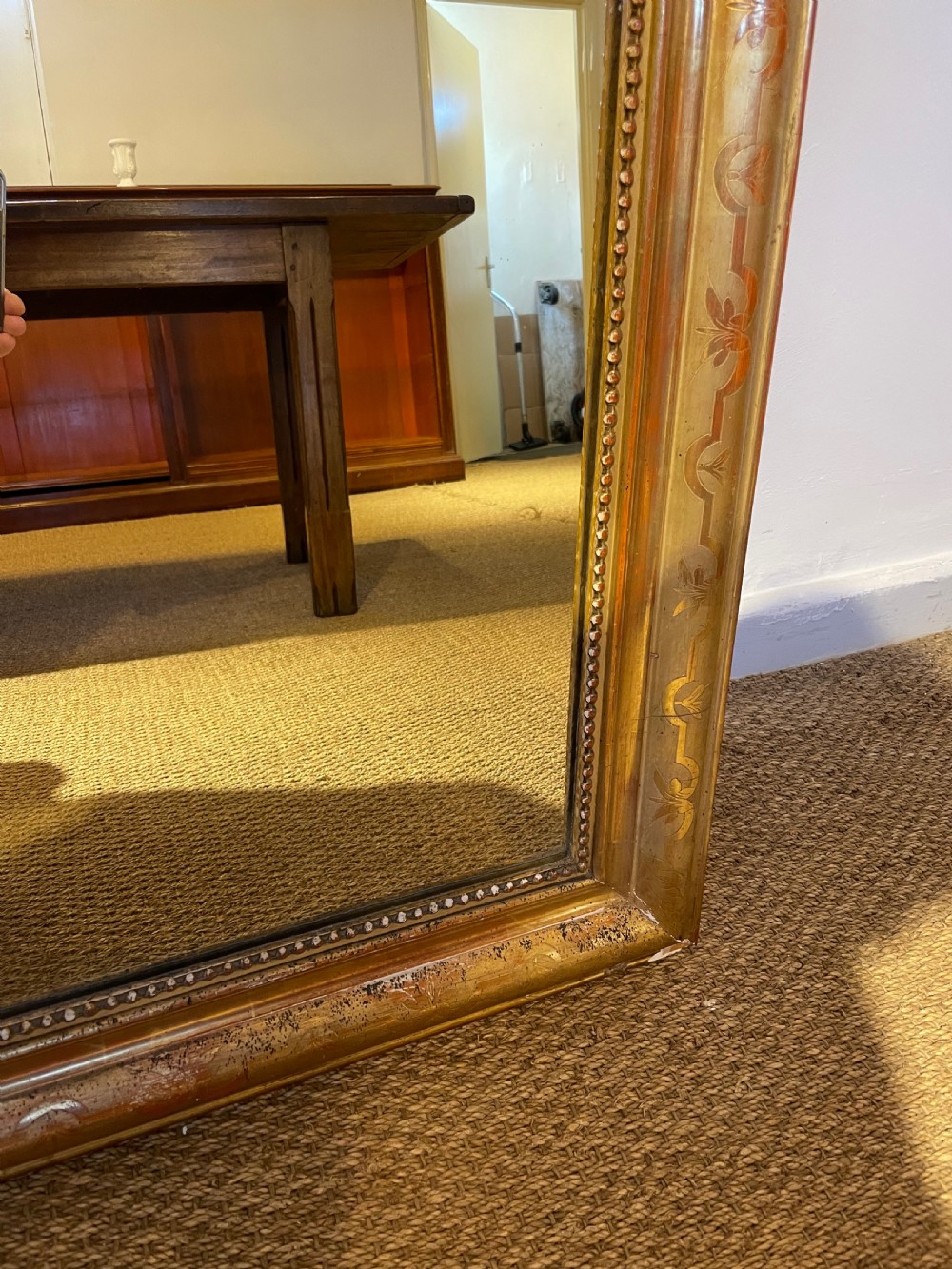 Antique gilt mirror 38x54  View V