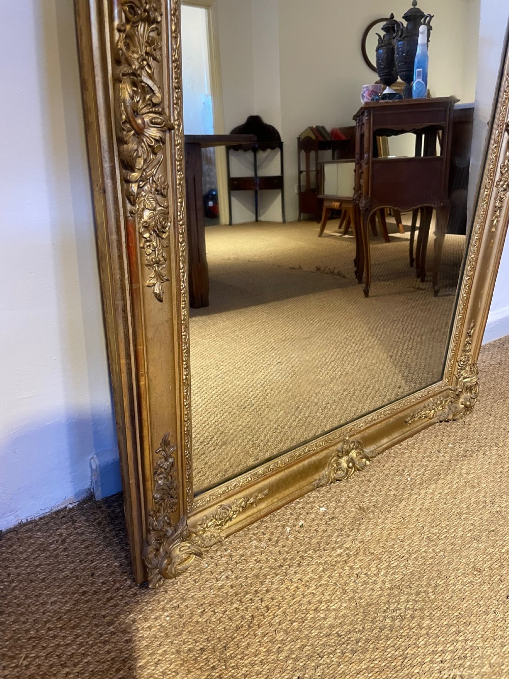 19th century gilt mirror 36 x 53  View V