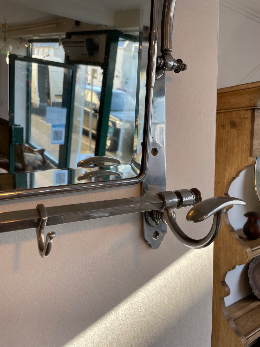 Art Deco chromed hat and coat rack  View IV