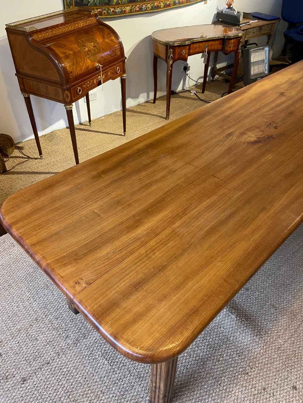 Elm farmhouse table  View IV