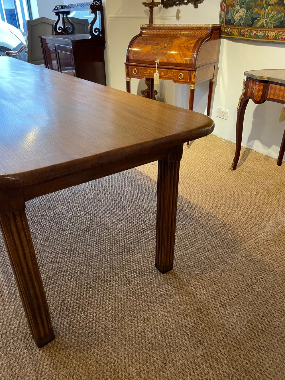 Elm farmhouse table  View VII