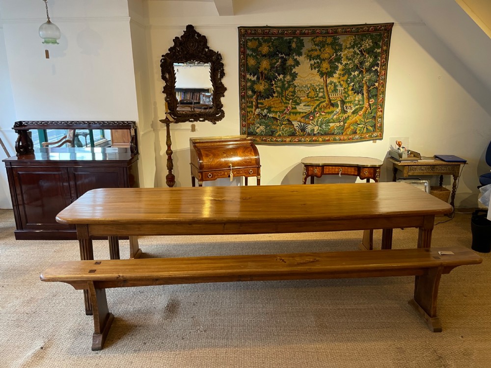 Elm farmhouse table  View X