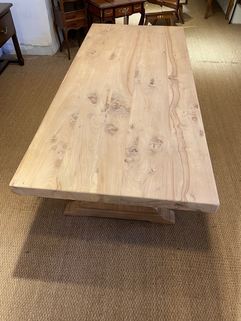 Elm refectory table View II