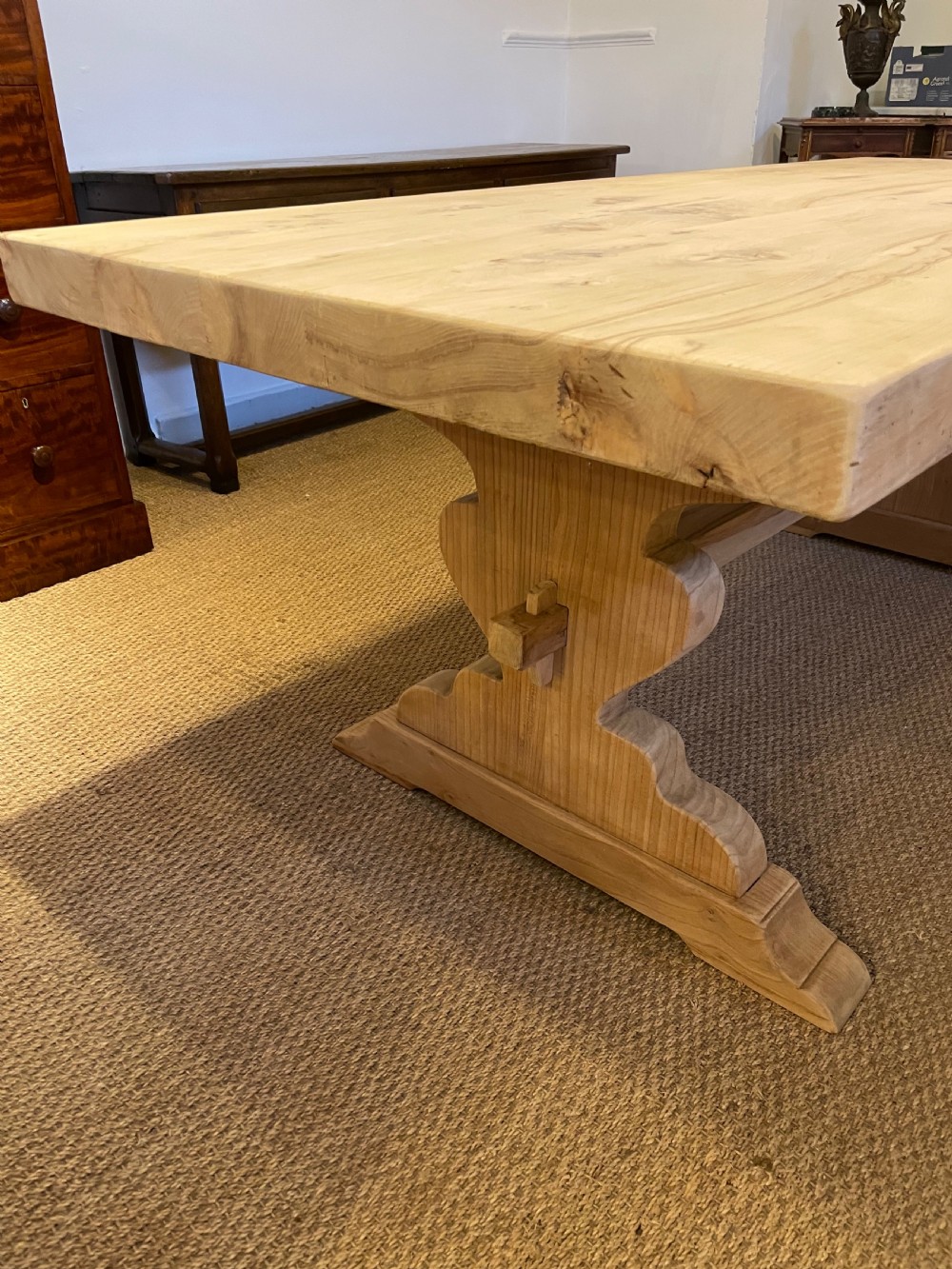 Elm refectory table View III
