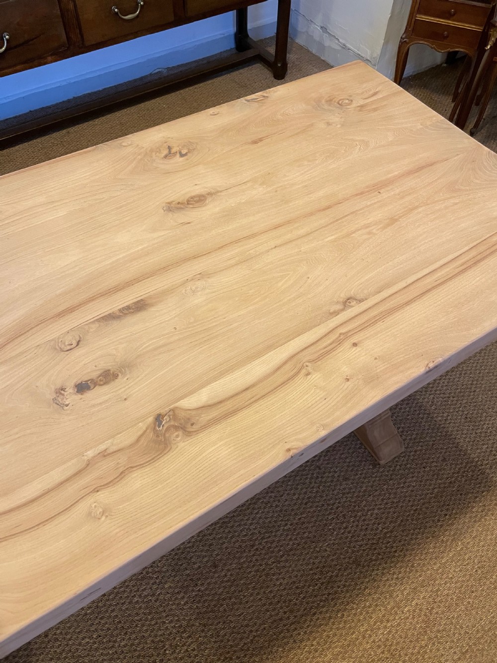 Elm refectory table View VI