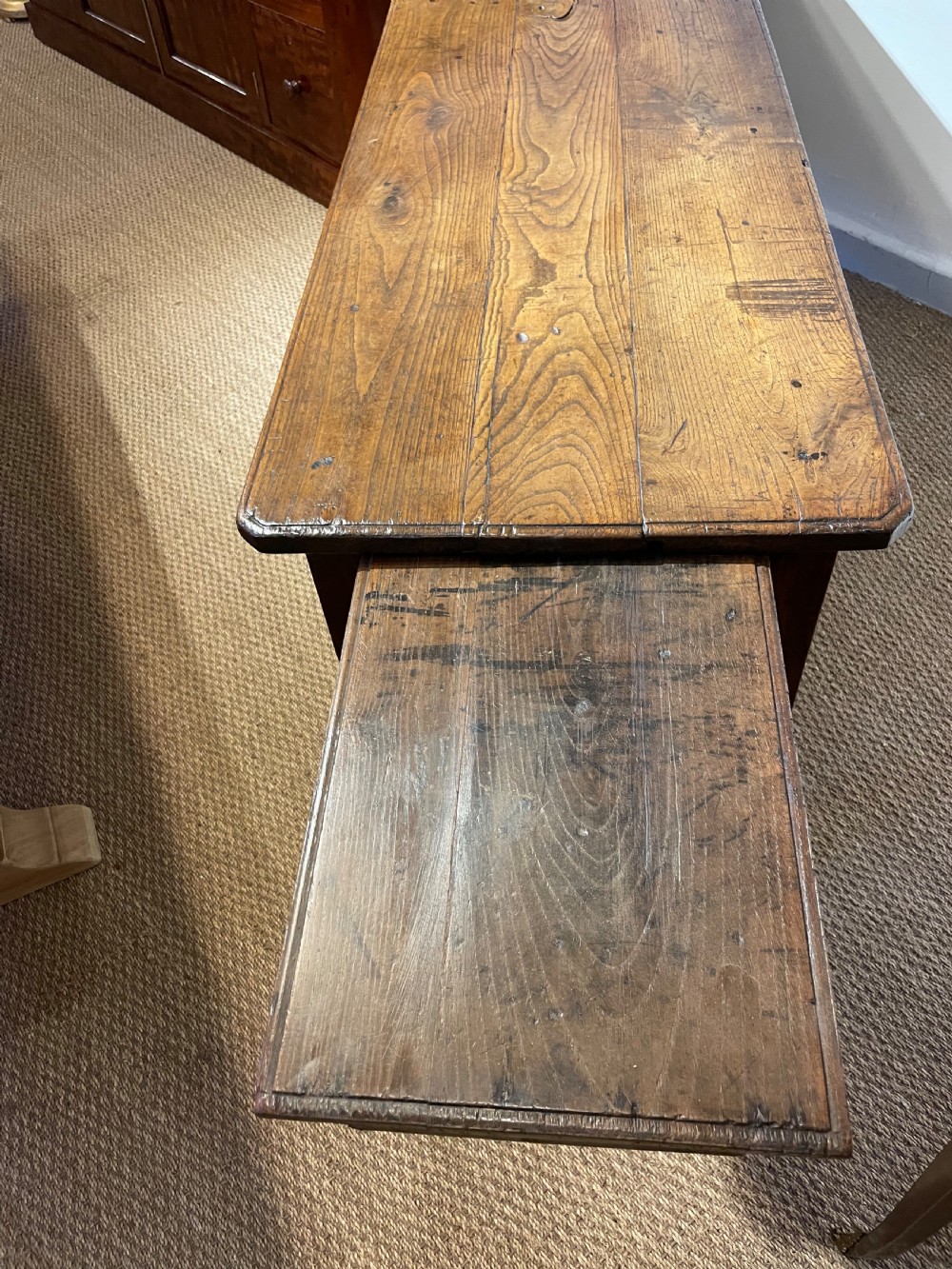 Antique oak dresser base / server  View V