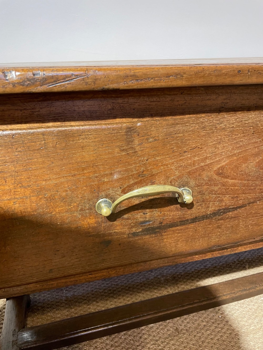 Antique oak dresser base / server  View XII