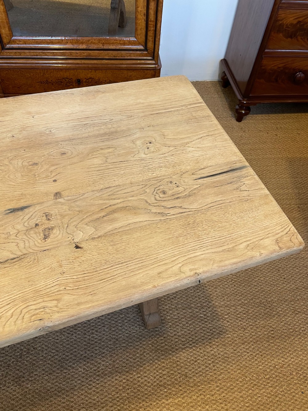 Small oak farm house table  View V