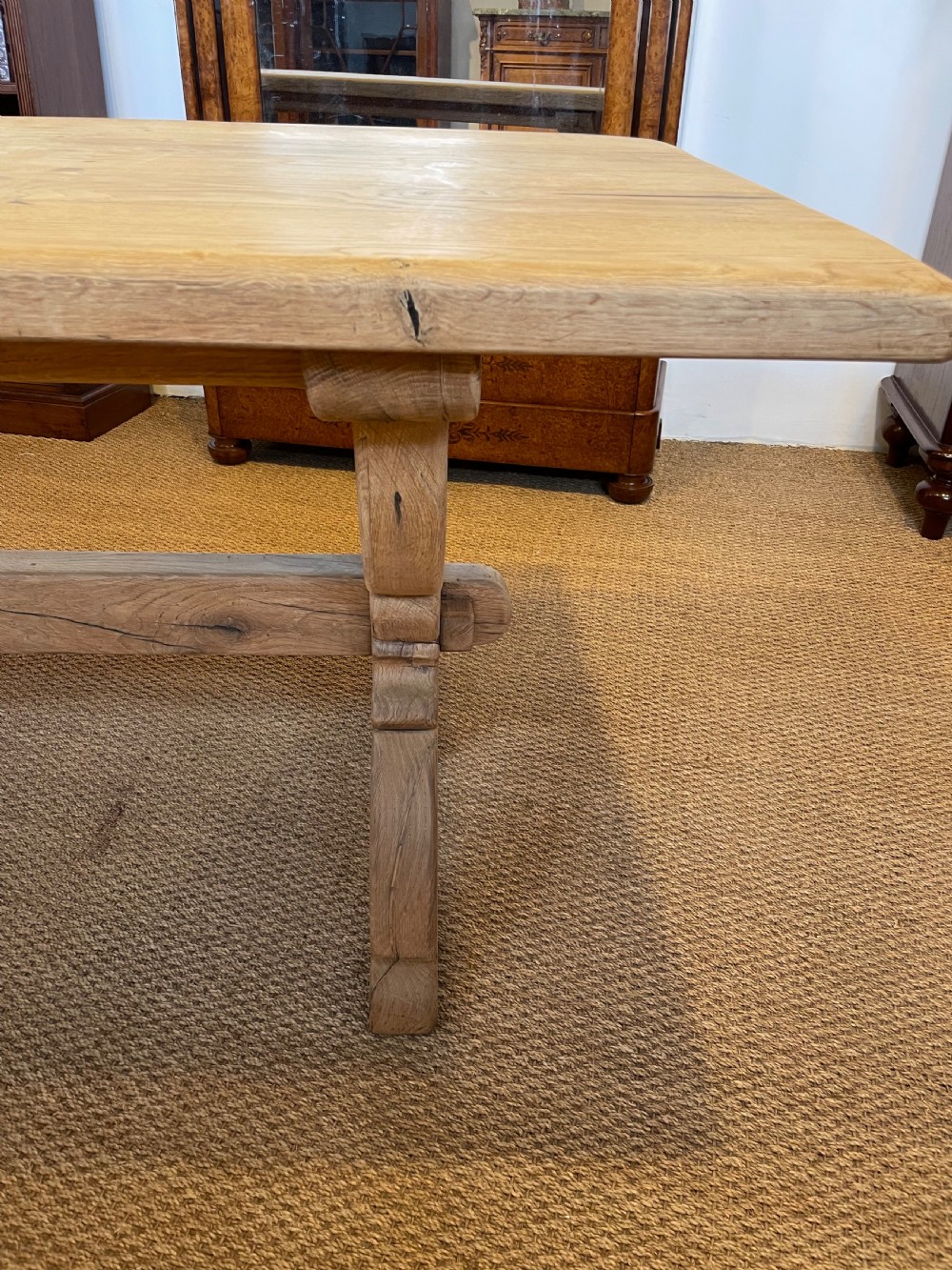 Small oak farm house table  View VI