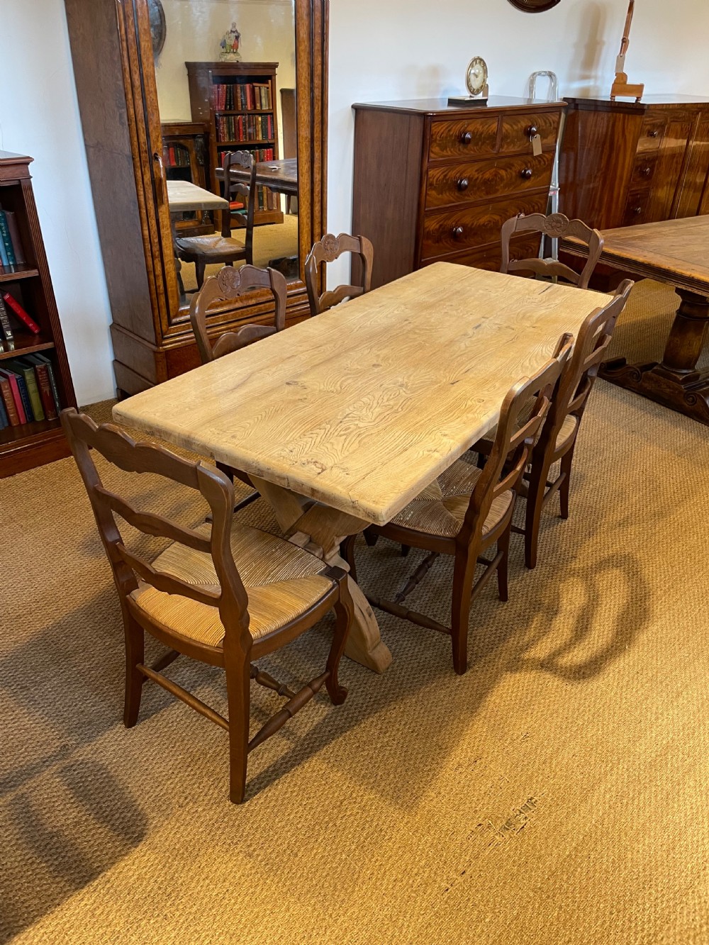 Small oak farm house table  View XI