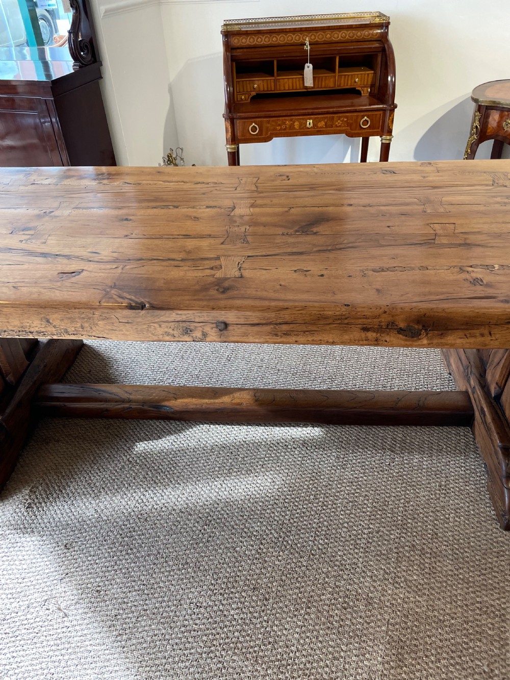 Oak refectory table View III