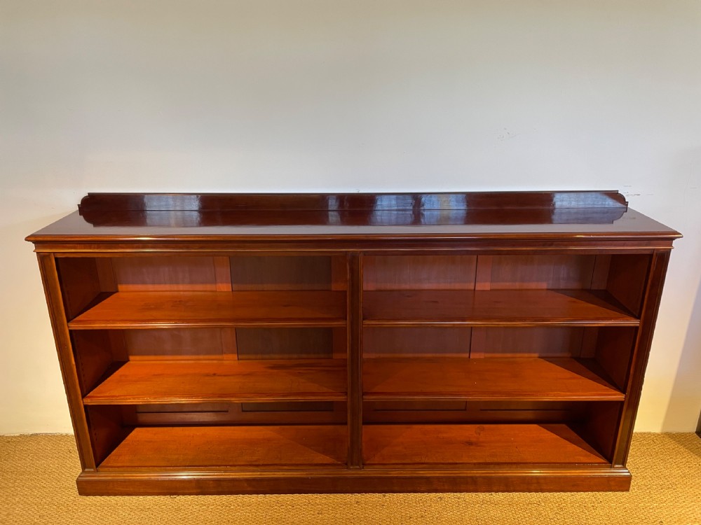 Large Victorian mahogany bookcase  View II