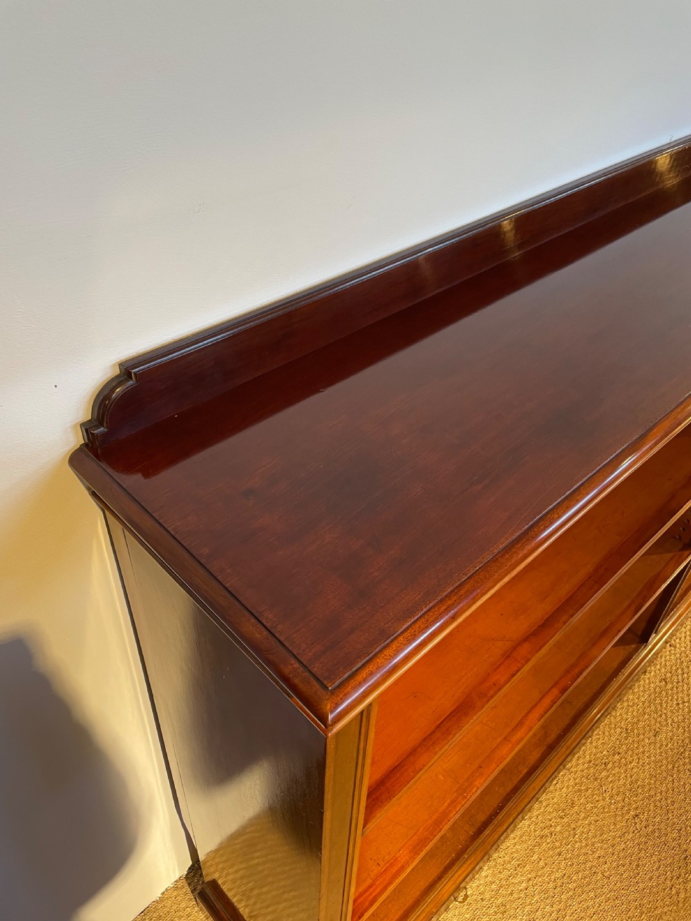 Large Victorian mahogany bookcase  View V