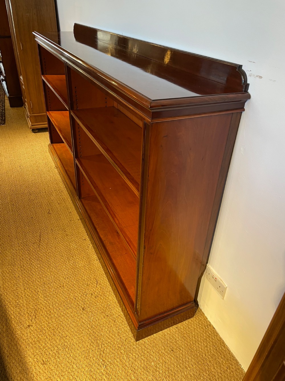 Large Victorian mahogany bookcase  View IX