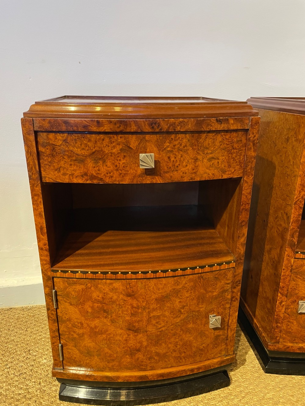 Pair of Art Deco bedside cabinets  View II