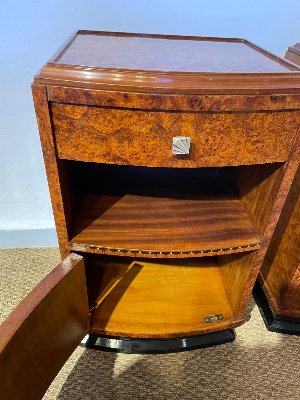 Pair of Art Deco bedside cabinets  View VI