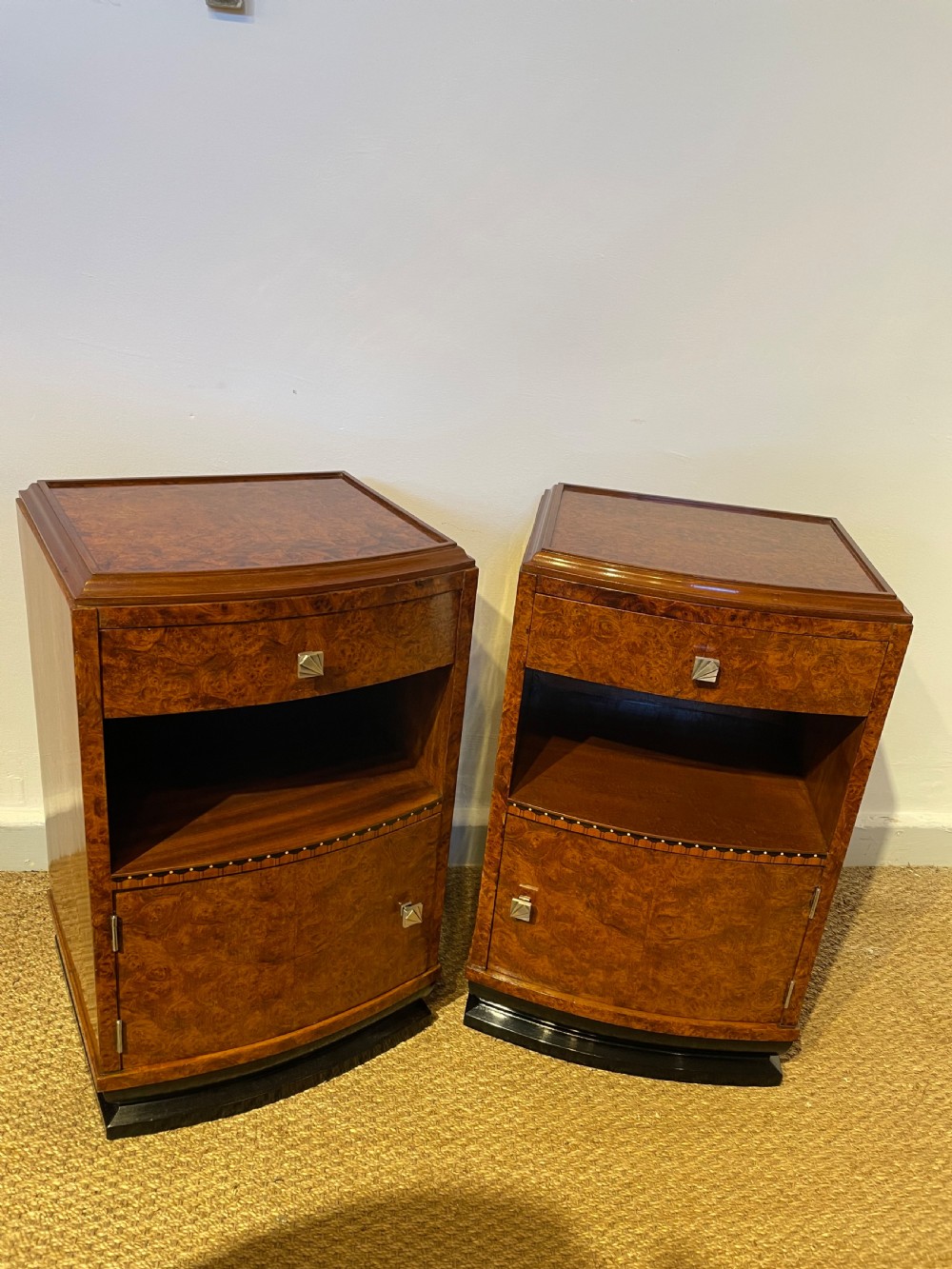 Pair of Art Deco bedside cabinets  View X
