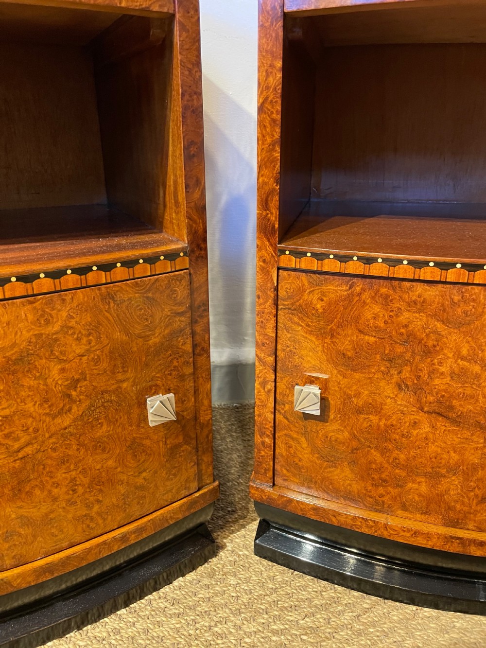 Pair of Art Deco bedside cabinets  View XII