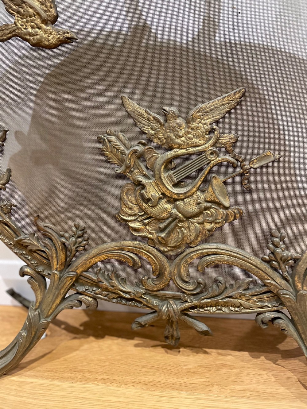Rococo style fire guard / spark guard  View III