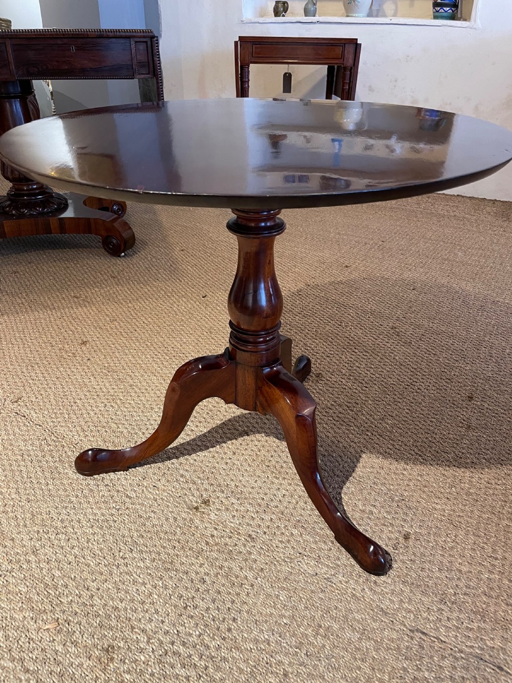 Mahogany wine table  View II