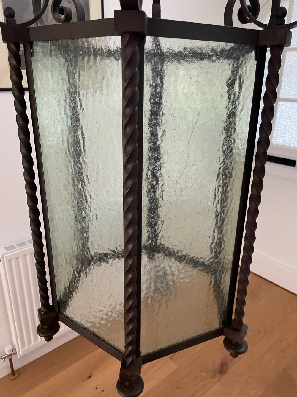 Large wrought iron hallway lantern  View IV
