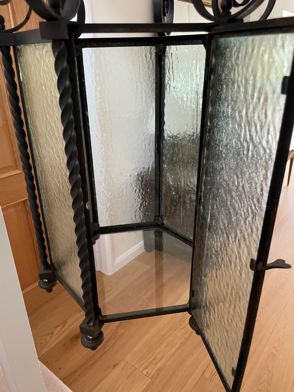 Large wrought iron hallway lantern  View VI