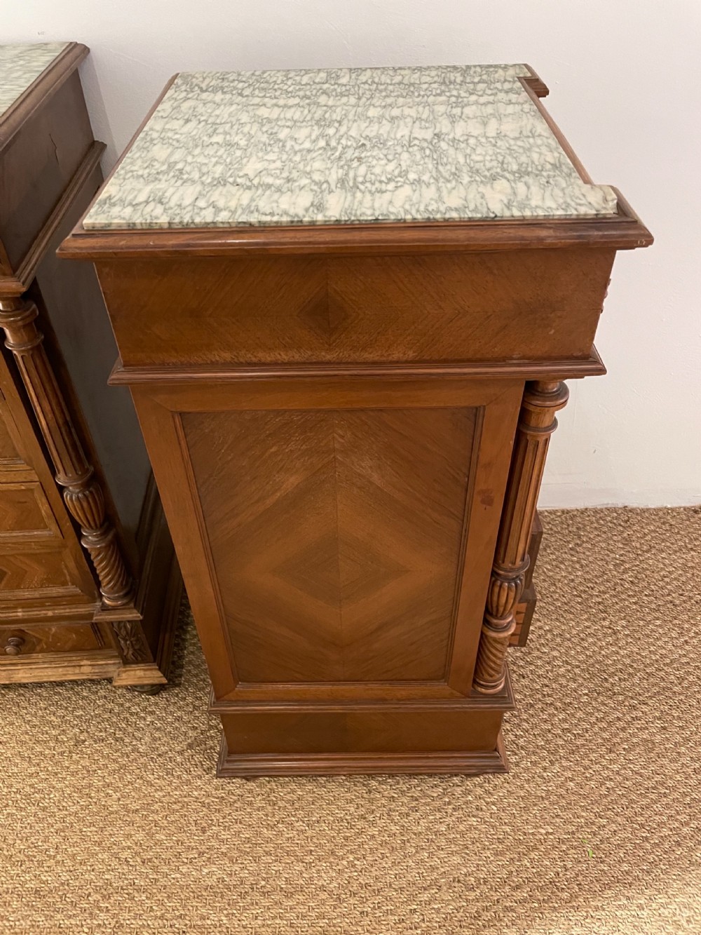 Pair of walnut bedside cabinets  View VII