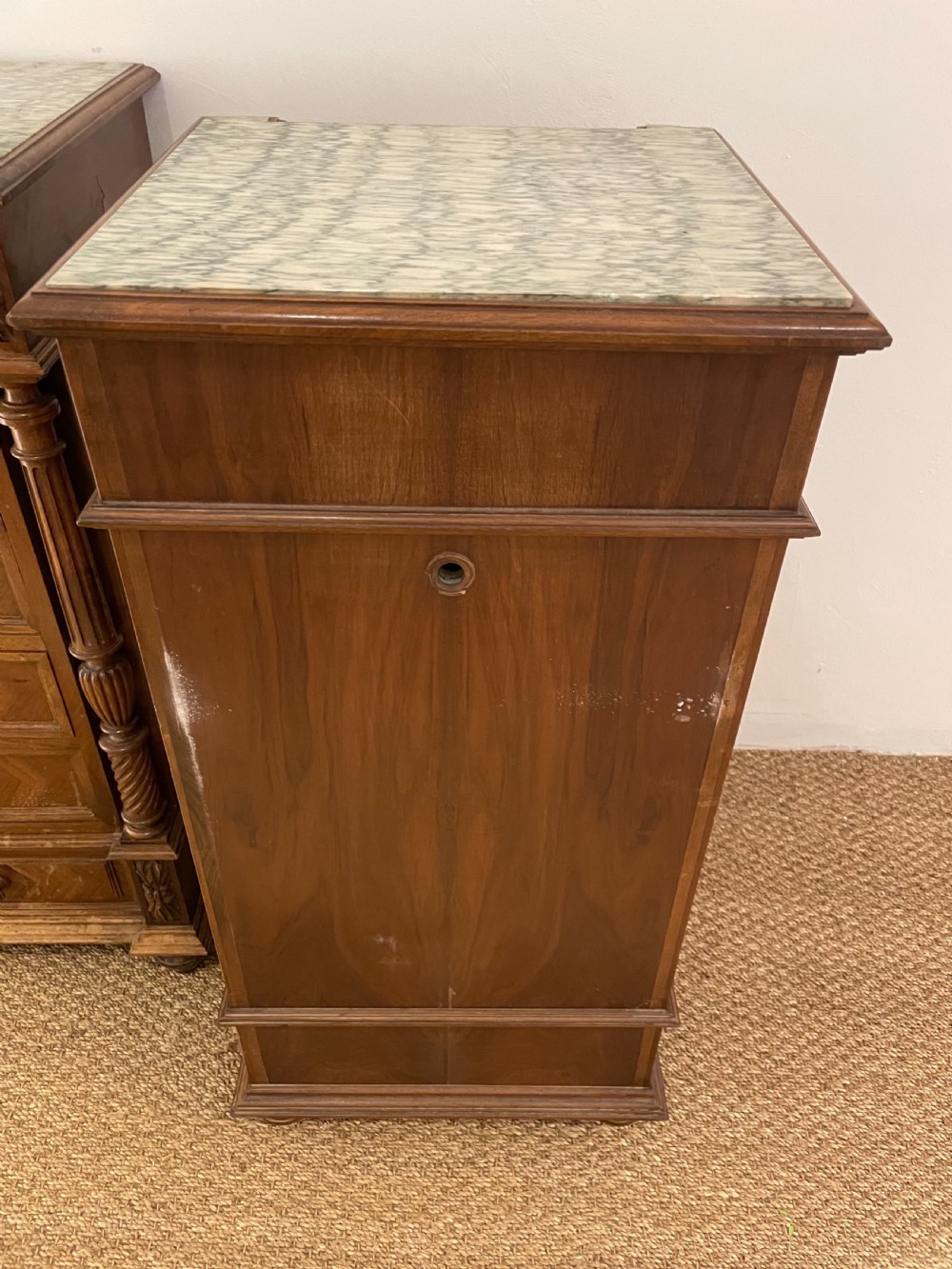 Pair of walnut bedside cabinets  View VIII
