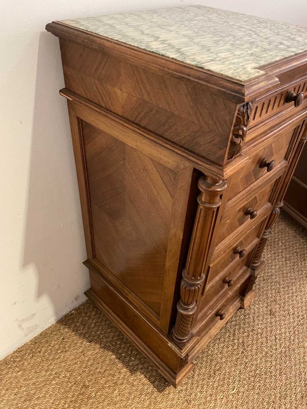 Pair of walnut bedside cabinets  View IX