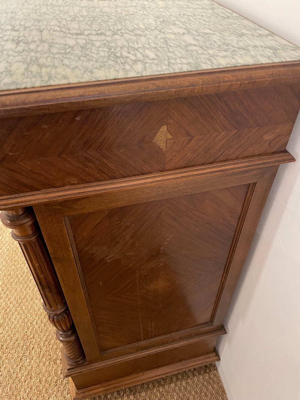 Pair of walnut bedside cabinets  View X