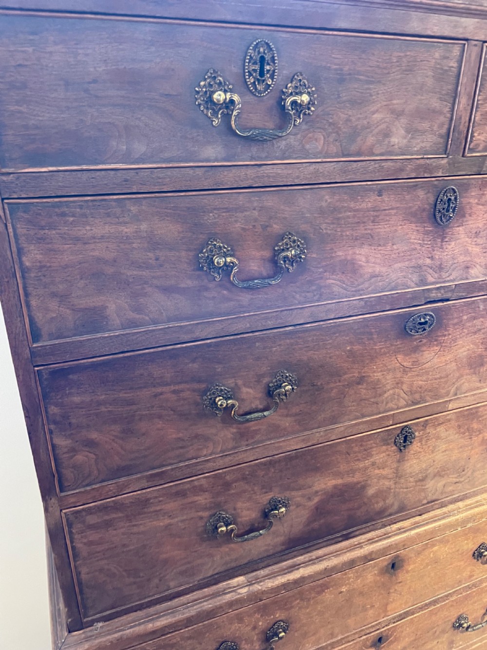 18th century mahogany chest on chest  View III