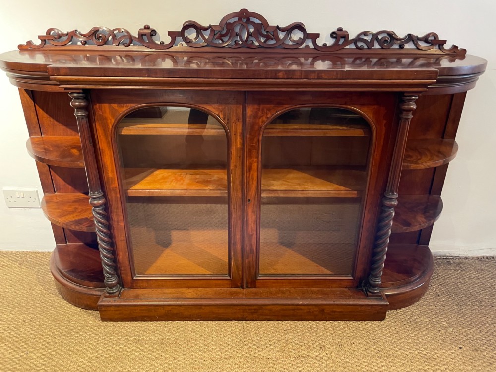 Victorian mahogany bookcase  View II