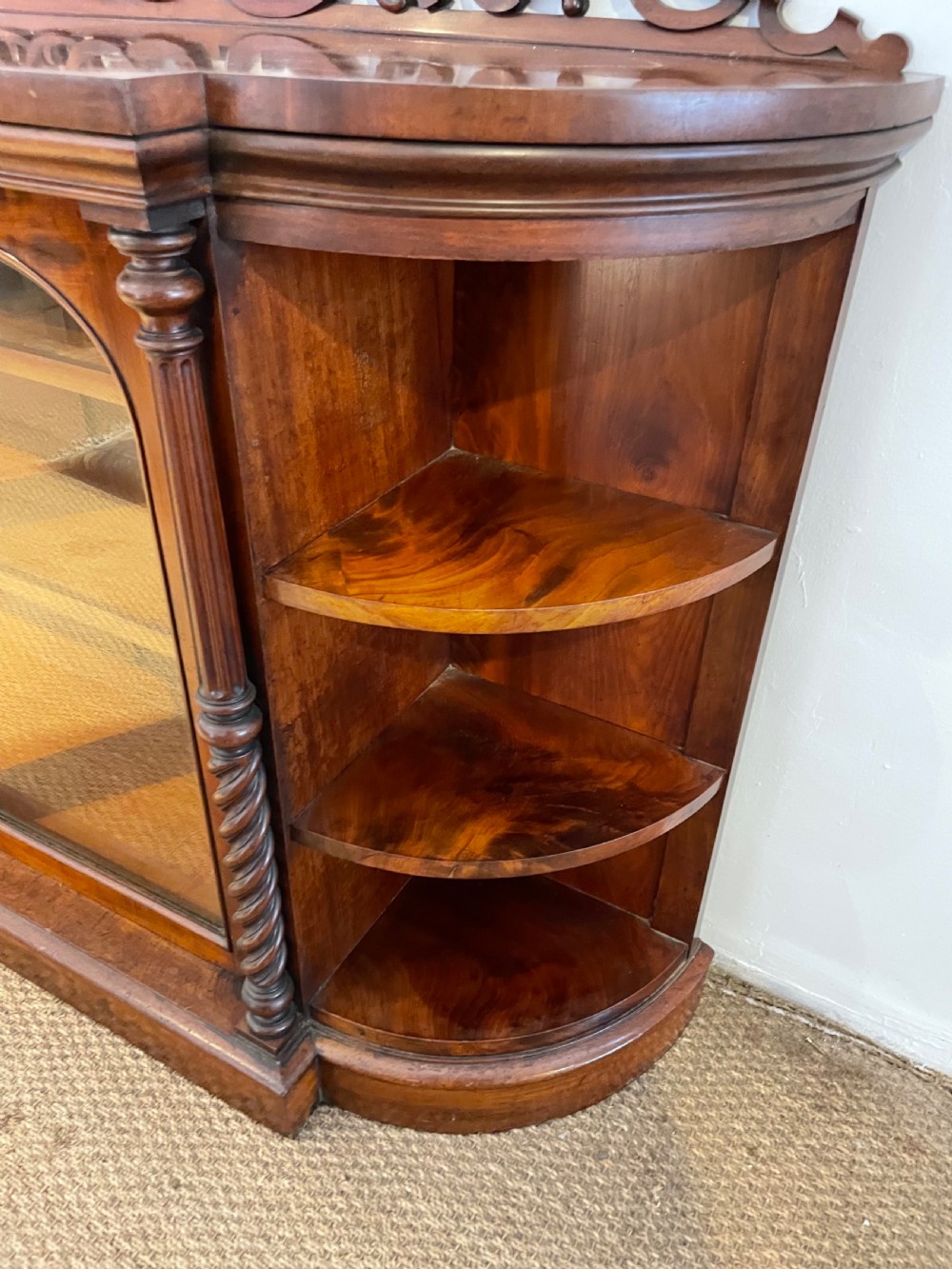 Victorian mahogany bookcase  View VI