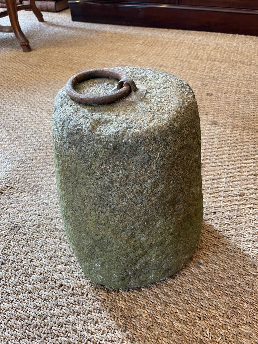 Antique granite farm weight 