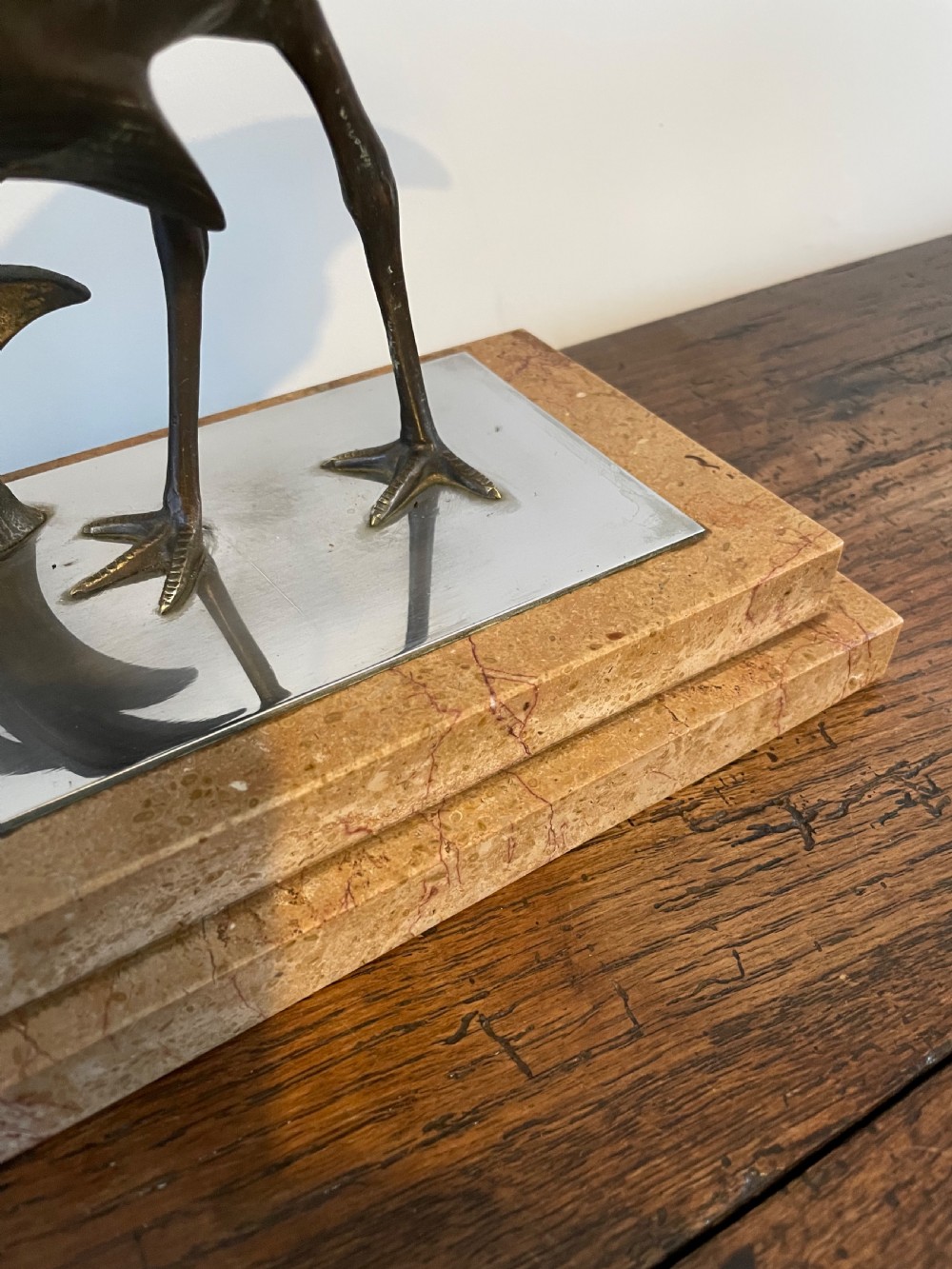 Art Deco bronze group of 3 cranes by Andras Sinko View VII