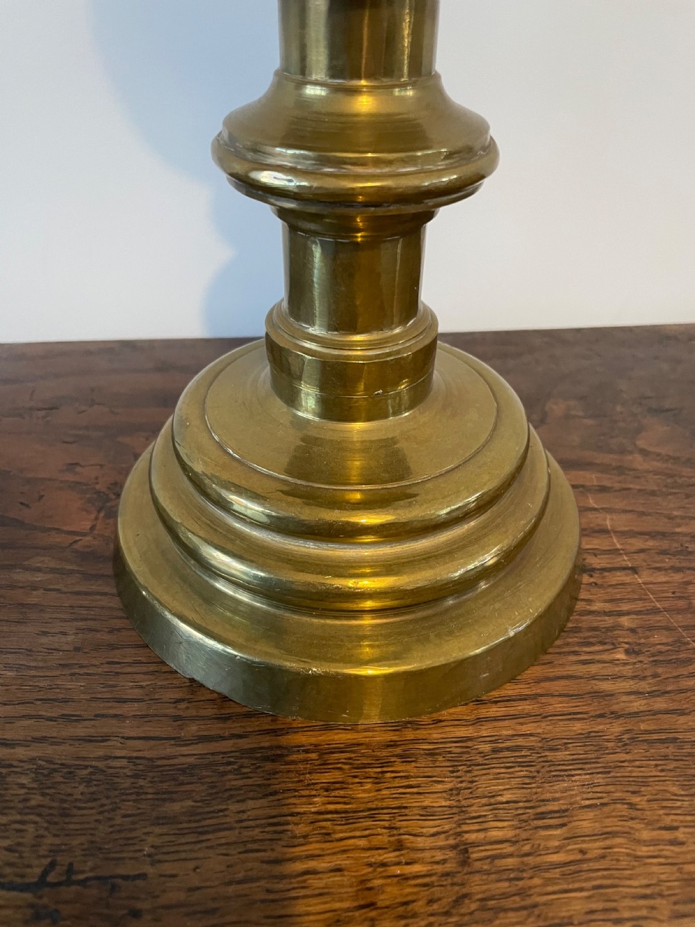 17th century style brass candlesticks  View II