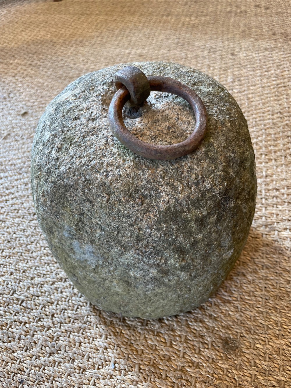 Antique granite farm weight  View II