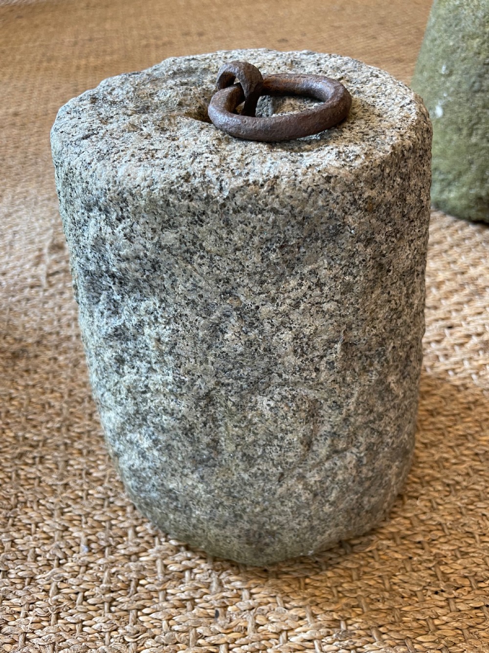 Antique granite farm weight  View II