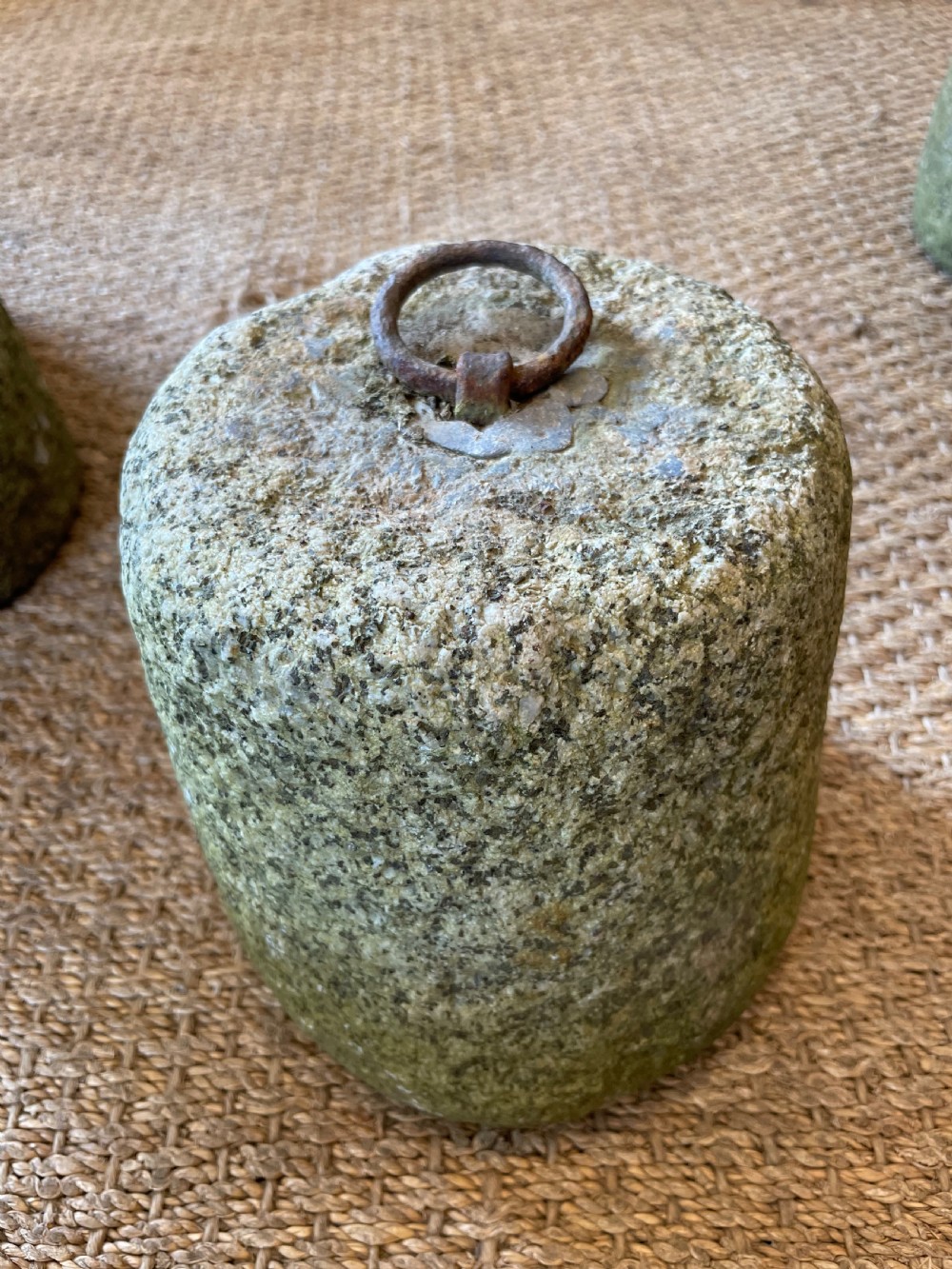 Antique granite farm weight  View II