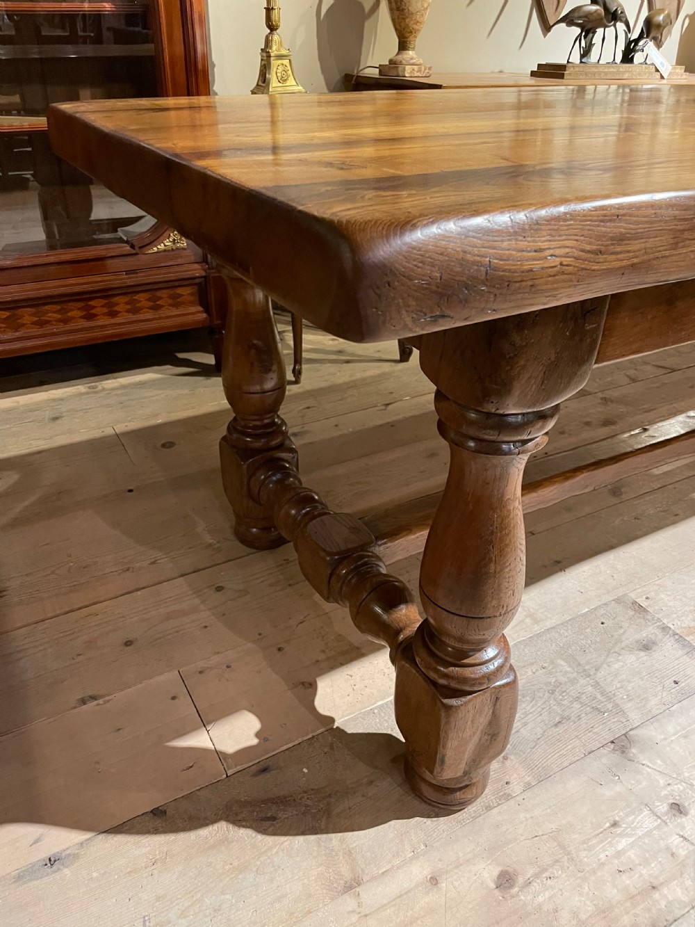 Large Oak refectory table  View II